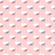 Fabric 14149 | Tkanina w łabędzie na różowym tle