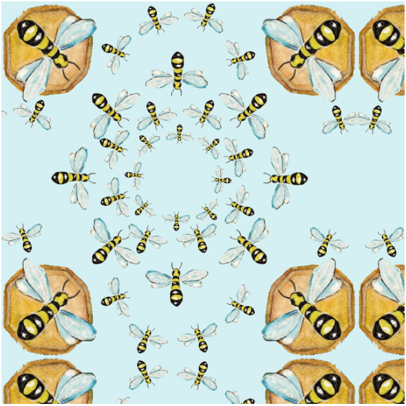 Tkanina 14370 |pszczoły  beedance0