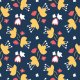 Fabric 14523 | łąkowe kwiaty kasumi żółte