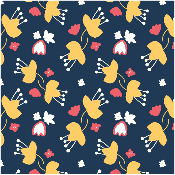 Fabric 14523 | łąkowe kwiaty kasumi żółte