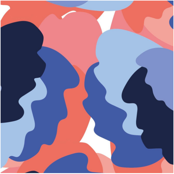 Tkanina 14526 | Czerwone i niebieskie róże