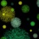 Tkanina 14598 | Green Balls