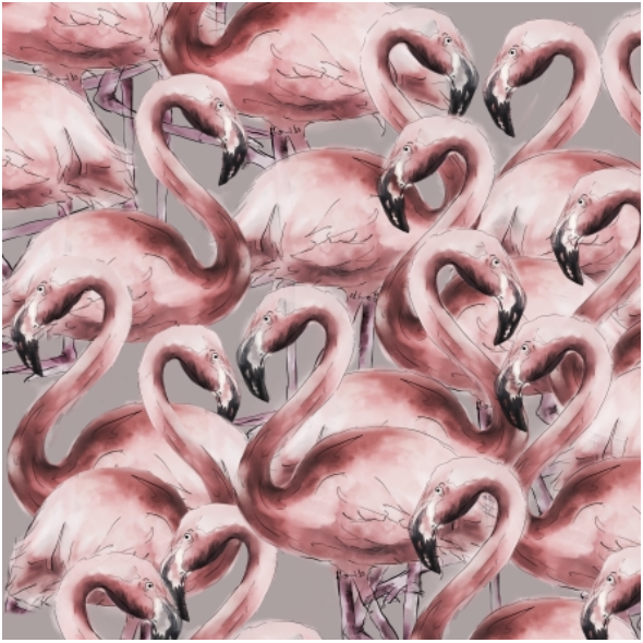 Tkanina 14706 | FlAmingos