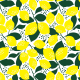 Tkanina 14738 | Lemon Yellow and white Fresh Lime Lemonade