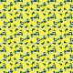 Fabric 14738 | Lemon Yellow and white Fresh Lime Lemonade