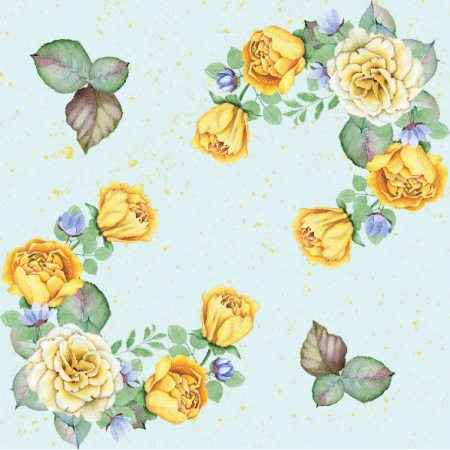Fabric 14763 | Angielskie róże yellow