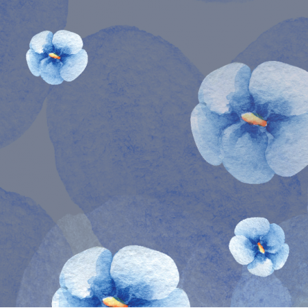 Fabric 14822 | Fiolki light blue