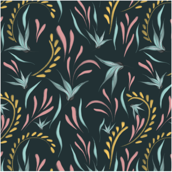 Fabric 14865 | Wiosna nocą