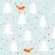 Fabric 14876 | fox forest love
