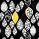 Fabric 14930 | retro leaves on dark