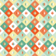 Tkanina 14954 | Geometryczne - mix Pastelowy Small