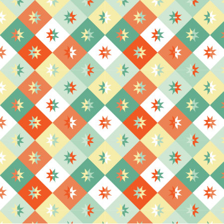 Fabric 14954 | Geometryczne - mix Pastelowy Small
