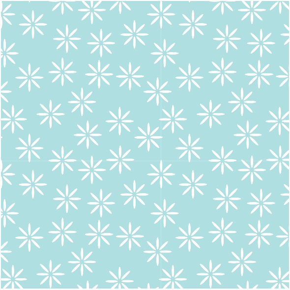 Tkanina 14960 | stokrotki baby blue xl