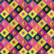Tkanina 14964 | Geometryczne - mix Purple XL