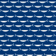 Tkanina 14967 | fish navy blue0