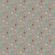 Fabric 14982 | Różowa łączka szara
