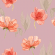 Tkanina 15180 | kwiatki na różu  xl