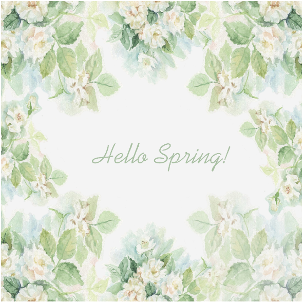 Tkanina  | Hello Spring - White Roses000