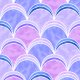 Fabric 15404 | Mermaid Tail ART DECO PURPLE