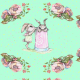 Fabric 15439 | bunny and roses