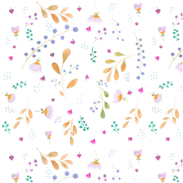 Tkanina 15541 | meadow aquarel 2