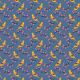 Tkanina 15548 | Ptaszki na Niebieskim tle
