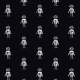 Tkanina 15551 | Robot - black-white pattern
