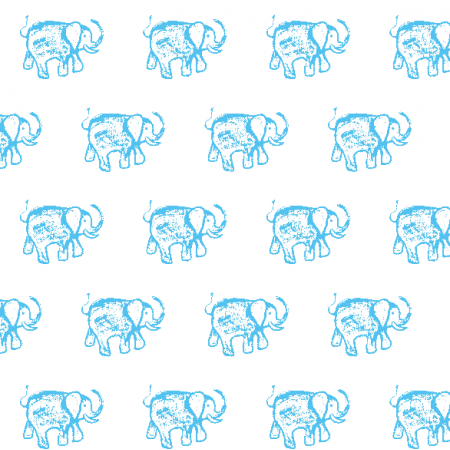 15552 | BLUE ELEPHANT PATTERN FOR KIDS