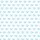 Tkanina 15552 | BLUE ELEPHANT PATTERN FOR KIDS
