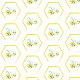 Tkanina 15554 | Busy Bee pattern for kids