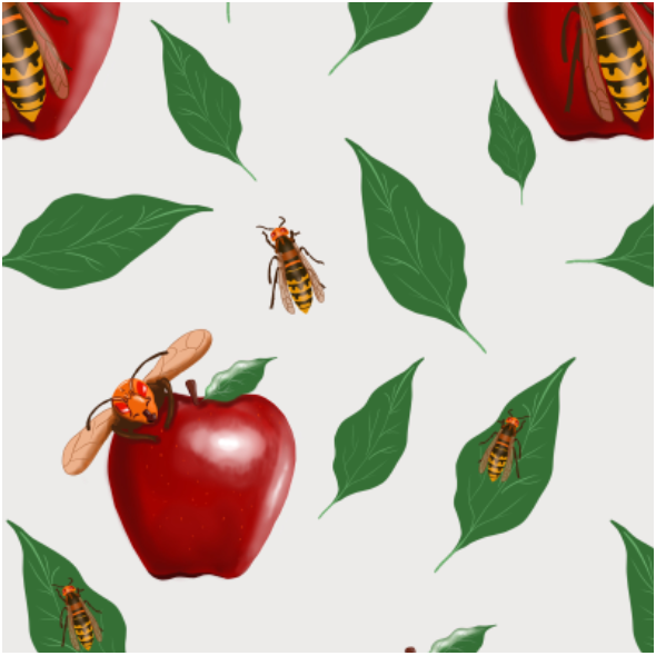 Fabric 15645 | Szerszenie i jabłuszka