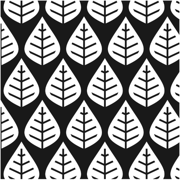 Fabric 15747 | black white deciduous forest