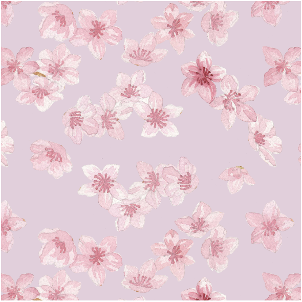 Tkanina 15751 | kwiaty wiśni róż