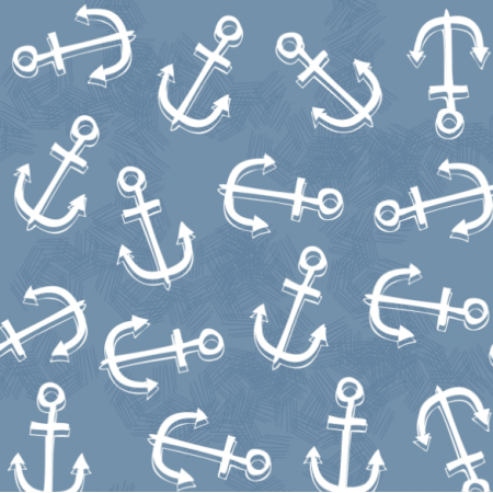  | nautical anchors on blue