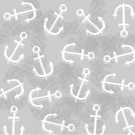 Tkanina  | nautical anchors on gray0