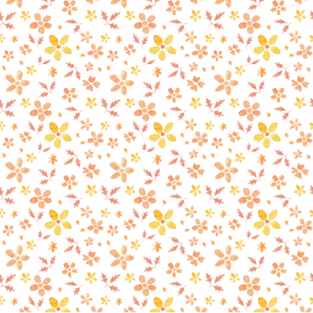 Tkanina 15803 | orange flowers