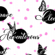Fabric 15891 | Clever Girl pink/purple
