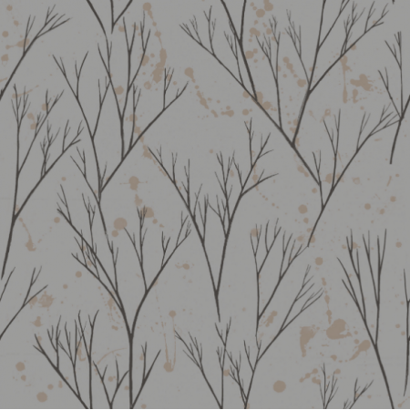 Tkanina  | brązowe drzewka
