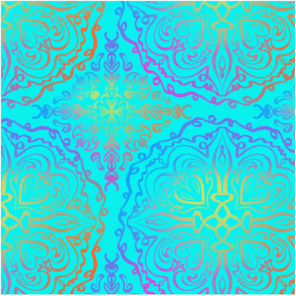 Fabric 15985 | vibrant Mandala