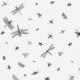 Fabric 16079 | OWADY CZARNO BIAŁE - INSECTS BLACK & WHITE