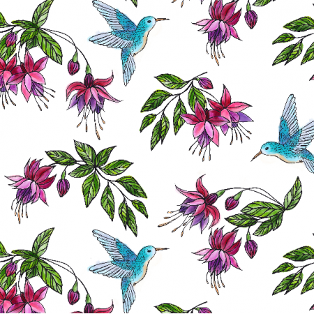 Tkanina 16100 | hummingbirds