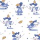 Fabric 16139 | Mouseketeers on white