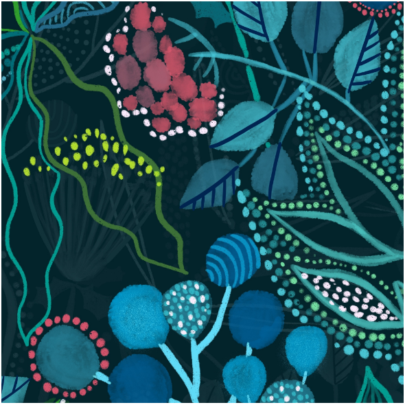 Fabric 16196 | australian flora design. flowers and plants. botanical design.