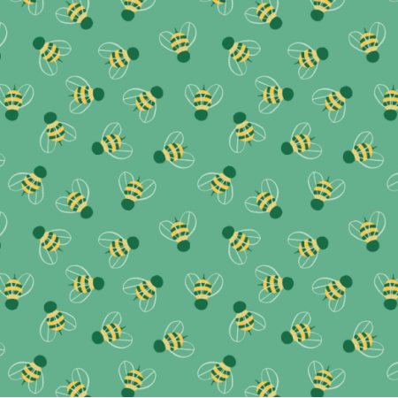Tkanina 16198 | bees pattern design