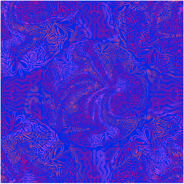 Fabric 16204 | doodled mandala