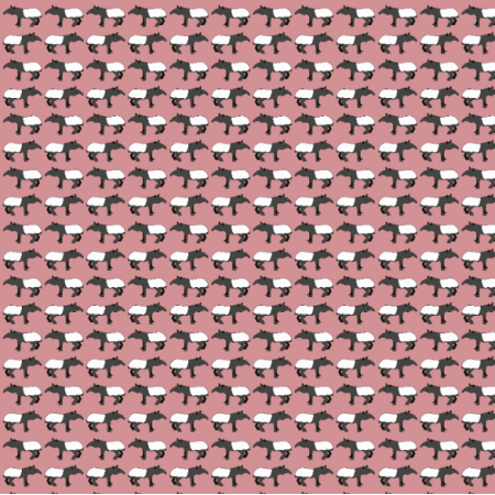 Tkanina 16261 | Dymi Pink Tapirs