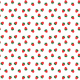 Tkanina 16317 | Truskawka Strawberry White