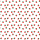 Tkanina 16317 | Truskawka Strawberry White
