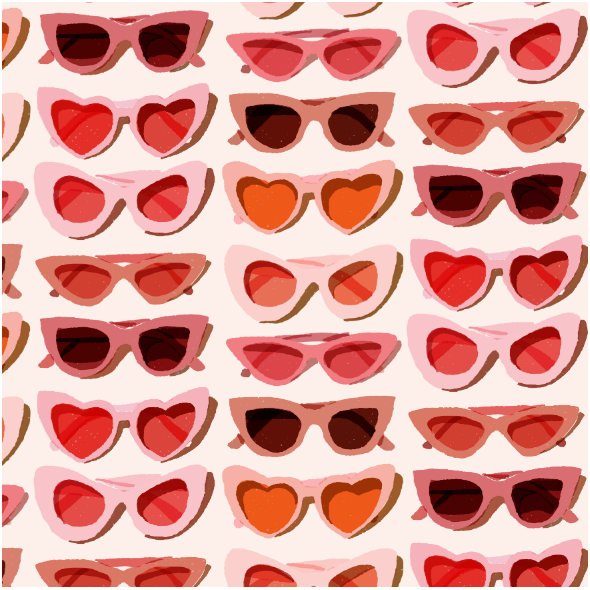 Tkanina 16443 | Fashionable glasses/Modne okulary