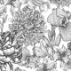 Fabric 16457 | Kwiaty na białym